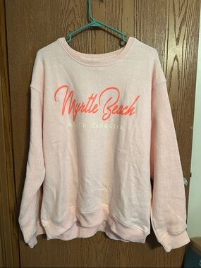 Myrtle Beach Soft Pink Crewneck Sweatshirt - Women